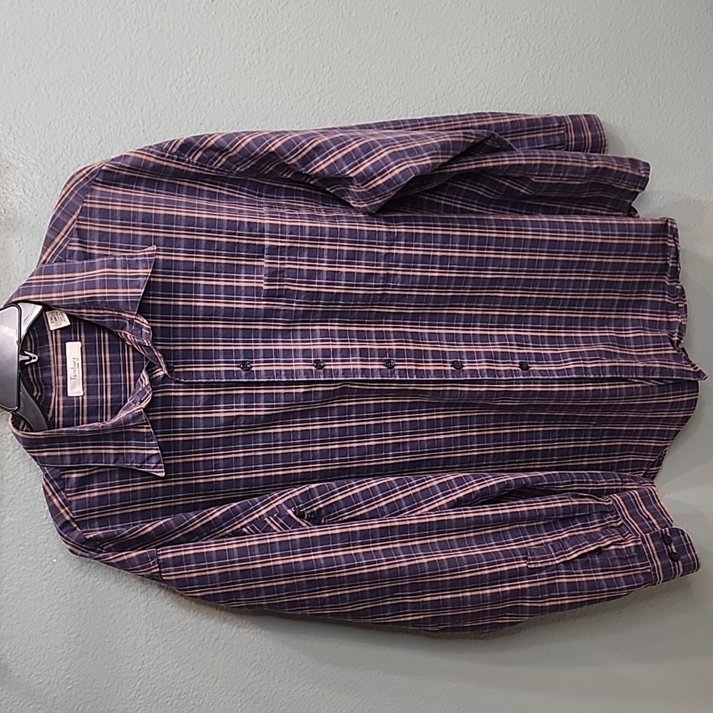Turnbury Men's Button Down Shirt Navy XXL